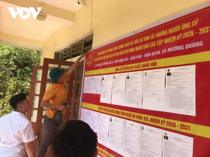 Nghe An : 55 zones reculées organisent des élections anticipées