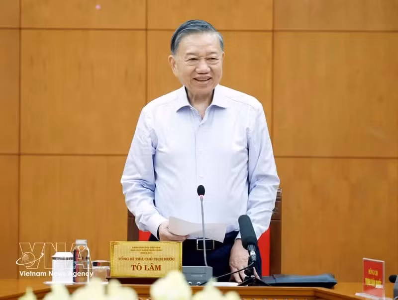 Le secrétaire général du Parti communiste du Vietnam et président de la République To Lam. Photo : VNA.