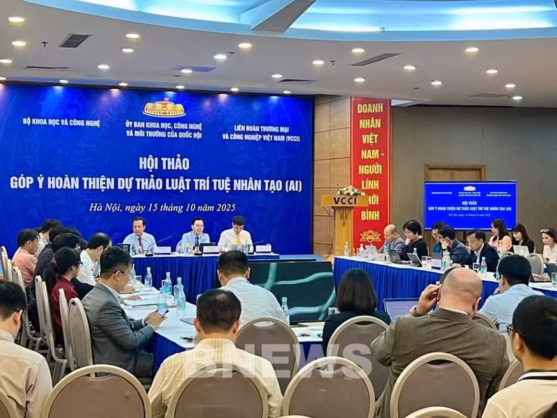 L'atelier consacré au projet de loi sur l’intelligence artificielle (IA). Photo: Bnews