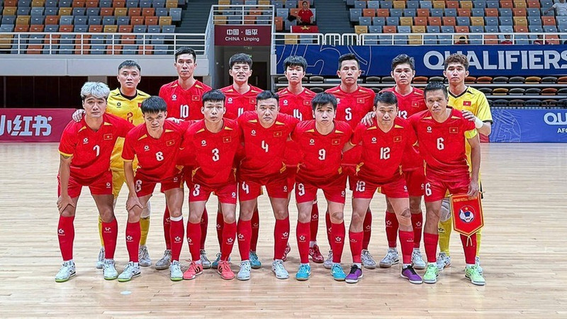 L'équipe vietnamienne de futsal se prépare pour la Coupe d'Asie de futsal de l'AFC 2026. Photo : VNA.