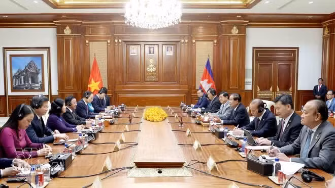 Panorama de l'entrevue. Photo: VNA