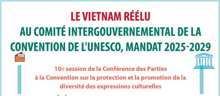 Le Vietnam réélu au Comité intergouvernemental de la Convention de l’UNESCO pour un second mandat consécutif (2025–2029)