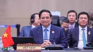 Le Premier ministre Pham Minh Chinh lors du 26e Sommet ASEAN-République de Corée à Kuala Lumpur, en Malaisie. Photo : VNA