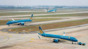 Des avions de Vietnam Airlines. Photo : VNA.