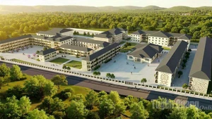 Simulation de l'internat primaire et secondaire Minh Tan. Photo : baotuyenquang.com.vn 