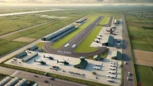 Image d’artiste de l’aéroport de Gia Binh. Photo : VGP.
