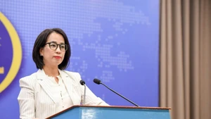 La porte-parole du ministère des Affaires étrangères, Pham Thu Hang. Photo : VOV.