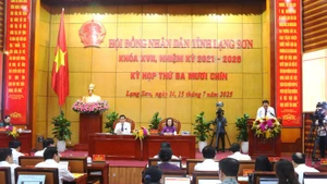 La 39e session du Conseil populaire provincial de Lang Son, tenue les 14 et 15 juillet. Photo : congthuong.vn