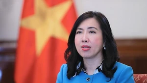 La vice-ministre vietnamienne des Affaires étrangères, Le Thi Thu Hang. Photo : VNA.