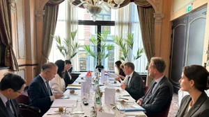 La première consultation politique au niveau de vice-ministre entre le Vietnam et les Pays-Bas, à La Haye, aux Pays-Bas, le 11 juillet. Photo : VNA.