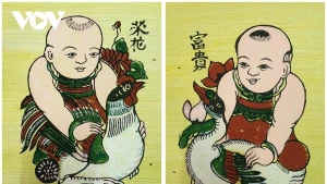 Le Vietnam a soumis un dossier à l'UNESCO pour proposer la peinture populaire de Dong Ho pour inscription sur la Liste du patrimoine culturel immatériel nécessitant une sauvegarde urgente. Photo : VOV