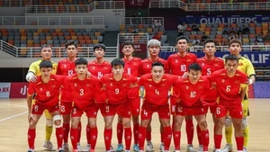 L'équipe masculine vietnamienne de futsal. Photo : VNA.