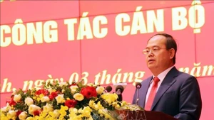 Quan Minh Cuong, secrétaire du Comité provincial du Parti de Quang Ninh pour le mandat 2025-2030. Photo : VNA.