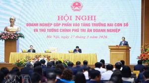 Le Premier ministre Pham Minh Chinh s'exprime. Photo : VNA.