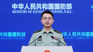 Le colonel Jiang Bin, porte-parole du ministère chinois de la Défense nationale. Photo : CMG.