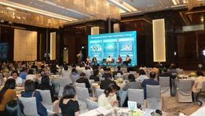 Aperçu de l'événement de réseautage d'affaires Inde-Vietnam dans le secteur pharmaceutique et des équipements médicaux. Photo : NDEL.