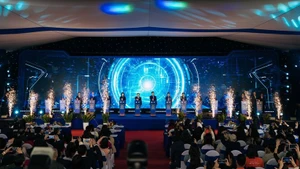 Cérémonie inaugurale du parc technologique numérique à usage mixte. Photo : VOV.