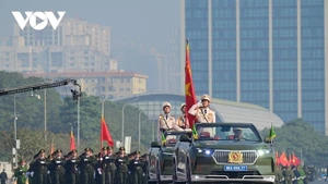 Répétition générale en vue du XIVe Congrès national du Parti. Photo: VOV