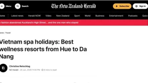 L'article publié sur le journal The New Zealand Herald. Photo: VNA