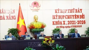 La 7e session du Conseil populaire de Dà Nang, mandat 2021-2026. Photo : VNA.