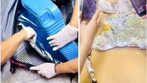 Les drogues saisies à l'aéroport international de Tan Son Nhat (Ho Chi Minh-Ville). Photo: Douanes du Vietnam