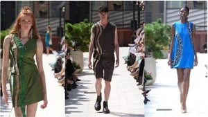 La soie de Bao Loc et le brocart de Pa Co impressionnent avec la collection «Rivière éternelle» à la Fashion Week printemps-été 2026 de New York. Photo : VNA.