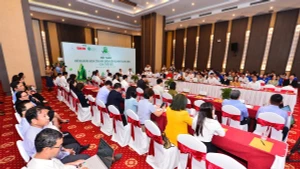 Colloque intitulé « Pour faire de Khanh Hoa une destination verte de dimension mondiale ». Photo : VOV.