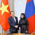 Le président de l’Assemblée nationale (AN) vietnamienne, Tran Thanh Man, a rencontré J. Bayarmaa, présidente du Groupe parlementaire d’amitié Mongolie-Vietnam. Photo : VNA. 