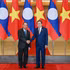 Le président de l'Assemblée nationale, Tran Thanh Man, et Vilay Lakhamphong, permanent du Secrétariat du Comité central du Parti populaire révolutionnaire lao (PPRL). Photo: NDEL