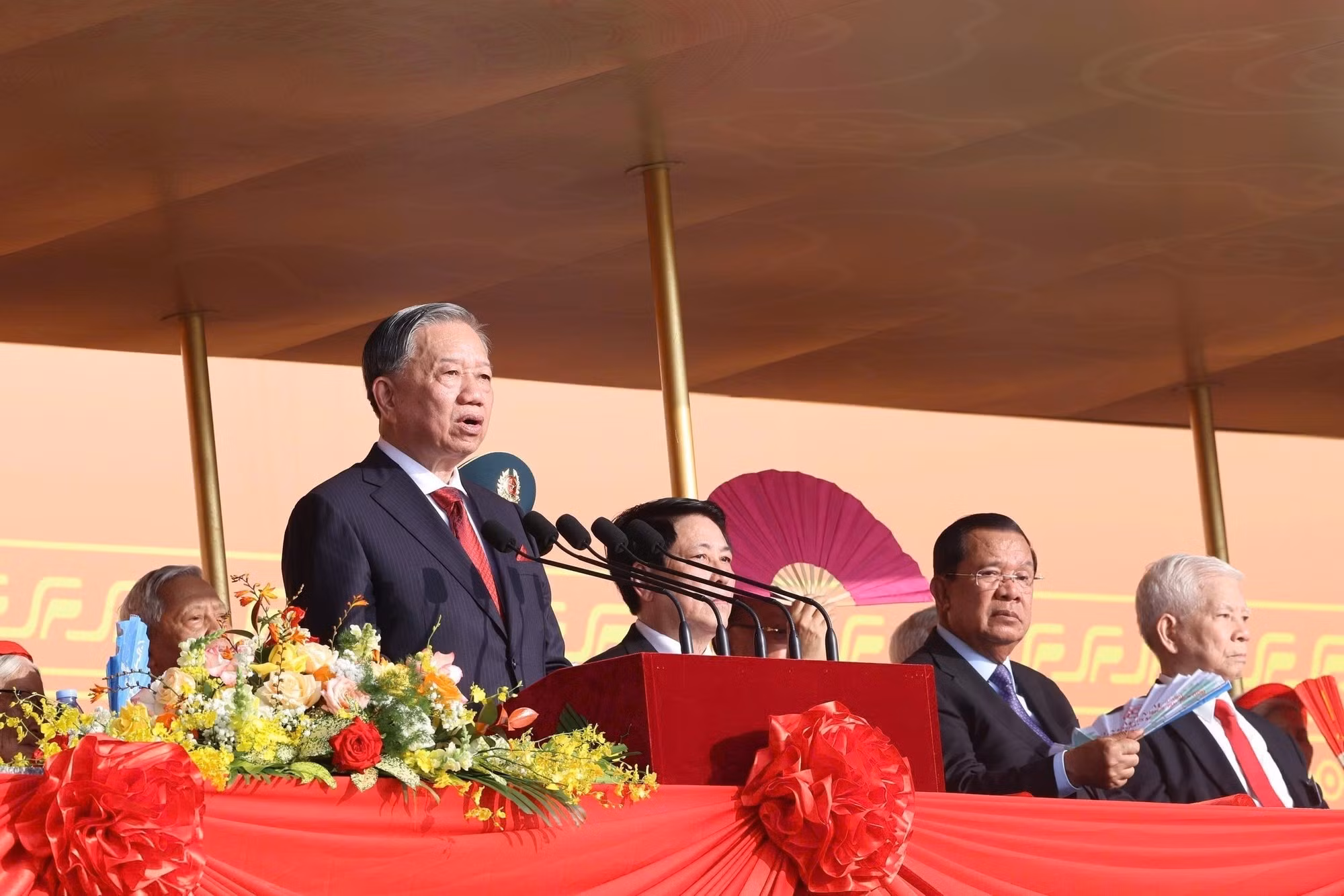Le secrétaire général du Comité central du Parti communiste du Vietnam, To Lam, lors de la cérémonie nationale de célébration des 80 ans de la Fête nationale. Photo : VNA.
