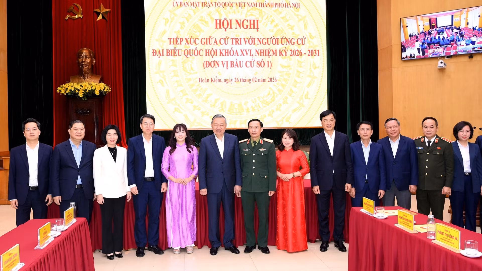 Dans le cadre des préparatifs des élections des députés à l’Assemblée nationale du Vietnam (XVIᵉ législature), une rencontre entre électeurs et candidats de la circonscription n°1 s’est tenue à Hanoï.