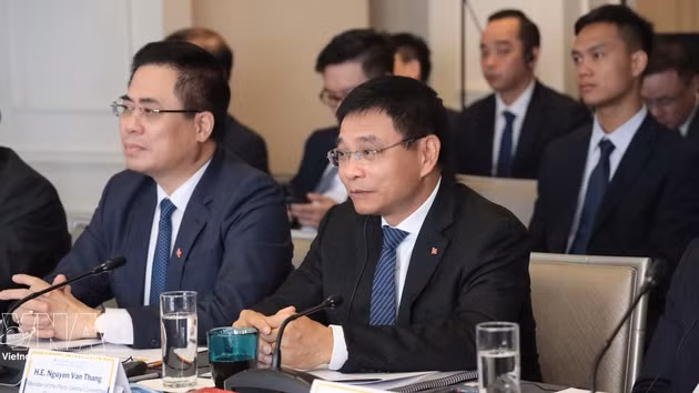 Le vice-Premier ministre vietnamien Nguyen Van Thang à la cérémonie d'ouverture du VLP 2026. Photo : VNA .