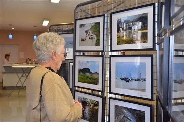 Un coin de l'exposition. Photo : VNA