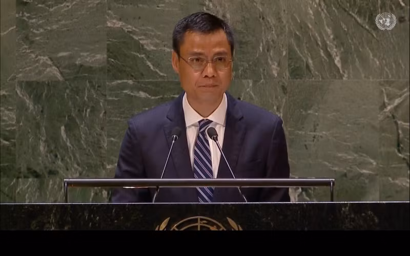 L'ambassadeur Dang Hoang Giang, chef de la Mission permanente du Vietnam auprès de l’ONU. Photo: VNA