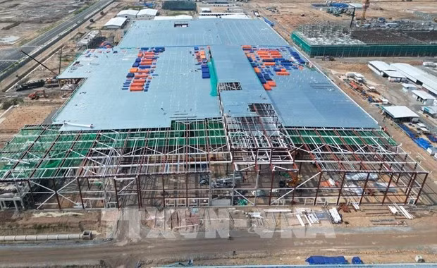 L'usine de LEGO en construction dans le parc industriel VSIP III, province de Binh Duong. Photo : VNA.