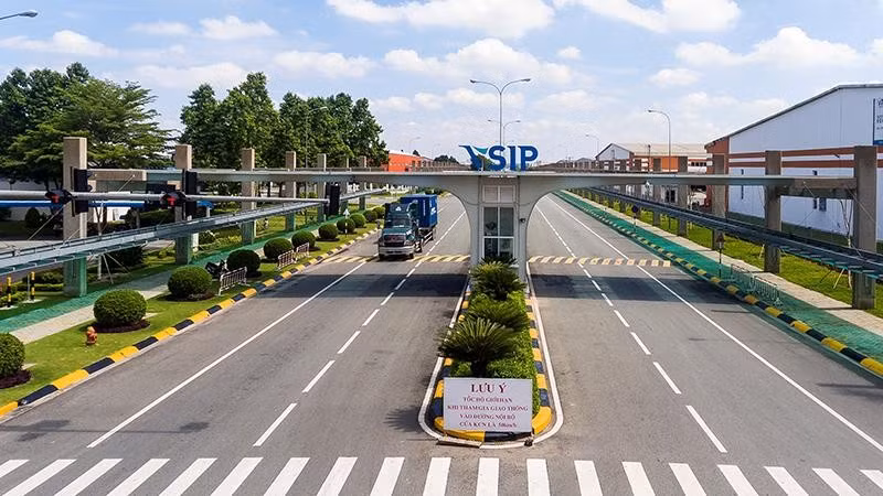 Un coin du parc industriel VSIP II dans la province de Binh Duong (au Sud du Vietnam). Photo : NDEL.