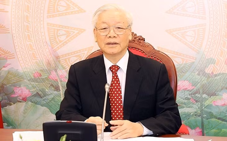Le Secrétaire général du Parti communiste vietnamien, Nguyên Phu Trong. Photo : NDEL.