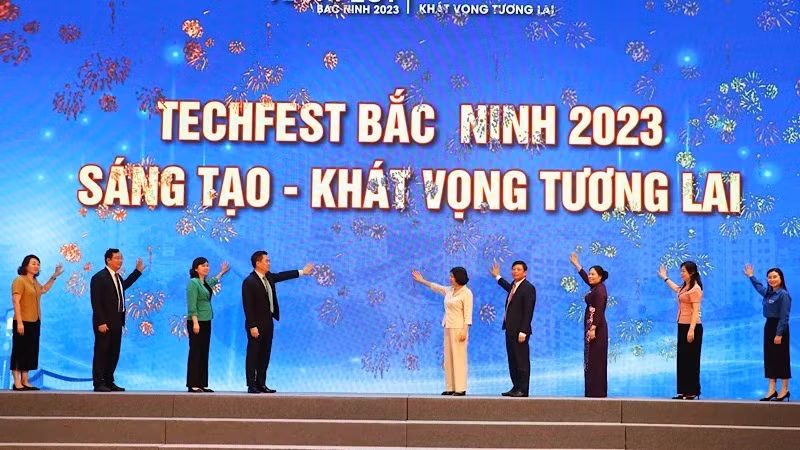 Cérémonie d’ouverture de Techfest Bac Ninh 2023. Photo : NDEL.