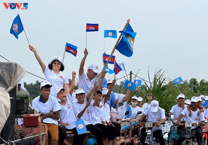 Le Parti du peuple cambodgien (PPC) a remporté une victoire écrasante. Photo : VOV.