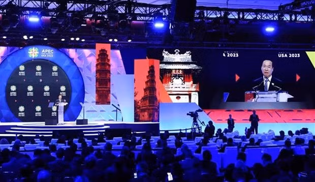 Le Sommet des dirigeants d’entreprise de l'APEC (APEC CEO Summit 2023) se tient du 14 au 16 novembre, à San Francisco, aux États-Unis. Photo : VNA.