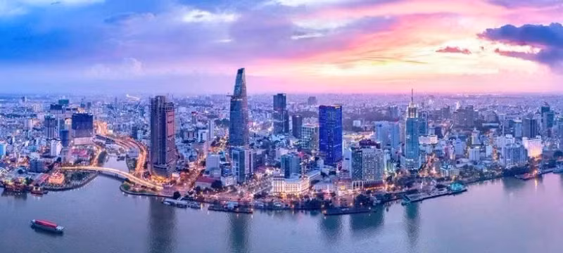Un coin de Hô Chi Minh-Ville. Photo: trailsofindochina