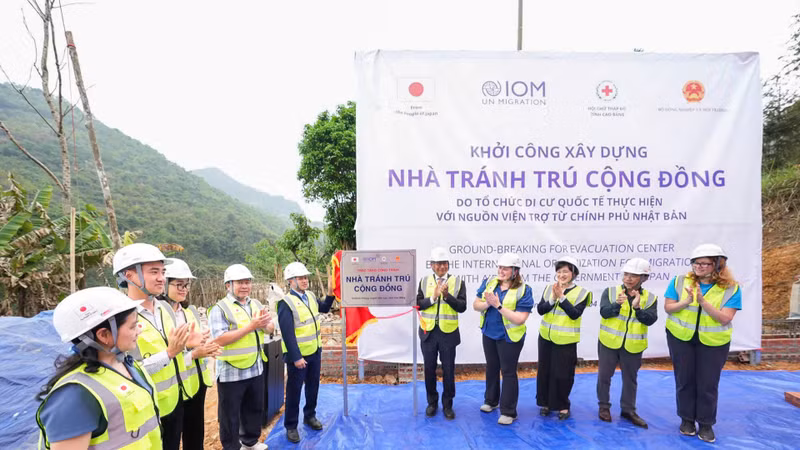 Le Japon, l’OIM et l’UNICEF unissent leurs efforts pour soutenir Cao Bang après le typhon Yagi.