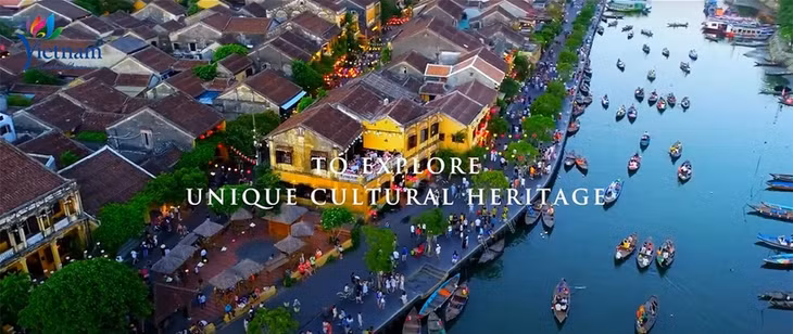 L'image de la ville de Hội An (au Centre du Vietnam) dans le clip promotionnel. Photo : Centre d'information touristique. Photo : VOV.