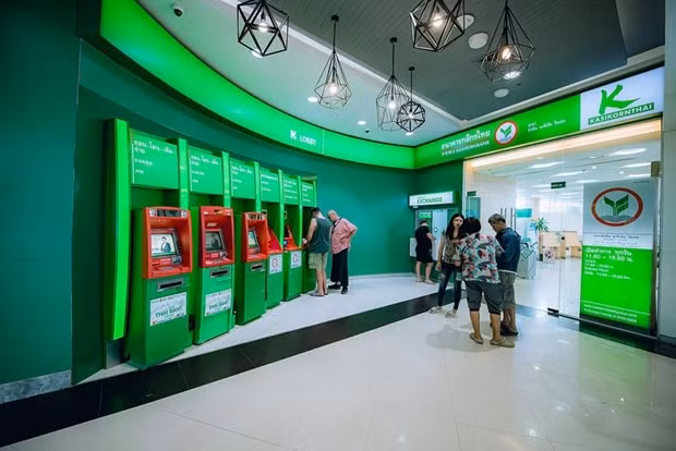 Une succursale de Kasikornbank en Thaïlande. Photo:Thaiger