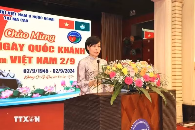 La consule générale vietnamienne à Hong Kong et à Macao, Le Duc Hanh. Photo : VNA.