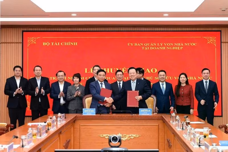 Le vice-Premier ministre vietnamien Ho Duc Phoc lors de la cérémonie. Photo : VNA.