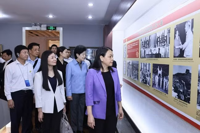 Dans la Maison commémorative des écoles vietnamiennes située sur le campus de l'Université normale du Guangxi, dans la ville de Guilin. Photo : thoidai.com.vn