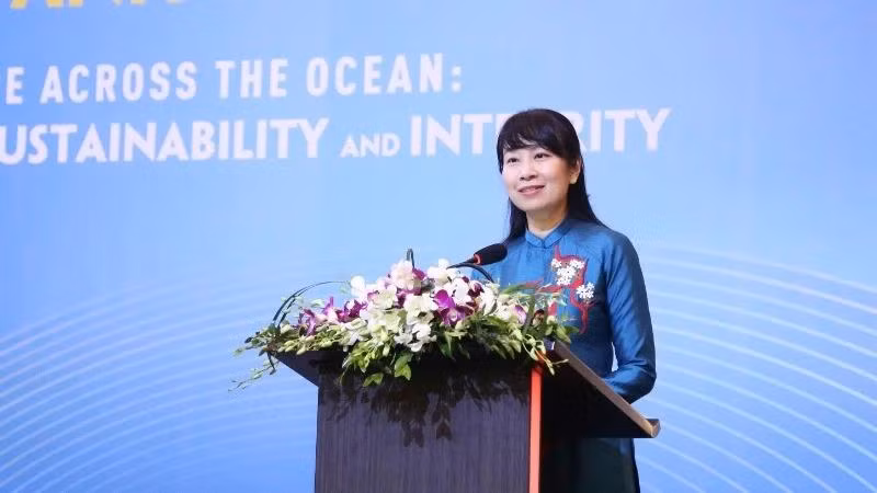 La professeure associée et docteure Nguyen Thi Lan Anh, directrice adjointe de l'Académie diplomatique du Vietnam, est la candidate vietnamienne au poste de juge au Tribunal international du droit de la mer (TIDM) pour le mandat 2026-2035. Photo : Ministère des Affaires étrangères.