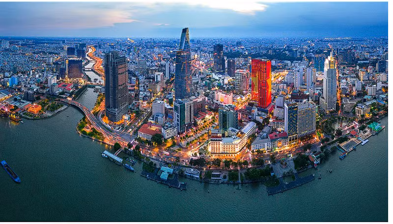 Vue de Hô Chi Minh-Ville. Hô Chi Minh-Ville a progressé de sept places dans l’Indice mondial des centres financiers cette année. Photo : VGP.