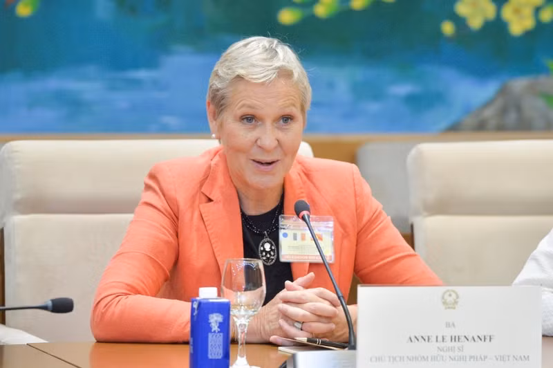 Mme Anna Le Henanff, présidente du Groupe d’amitié France – Vietnam à l’Assemblée nationale. Photo : daibieunhandan.